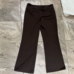 Like New Size 7/8 Valia Chocolate Brown Trousers